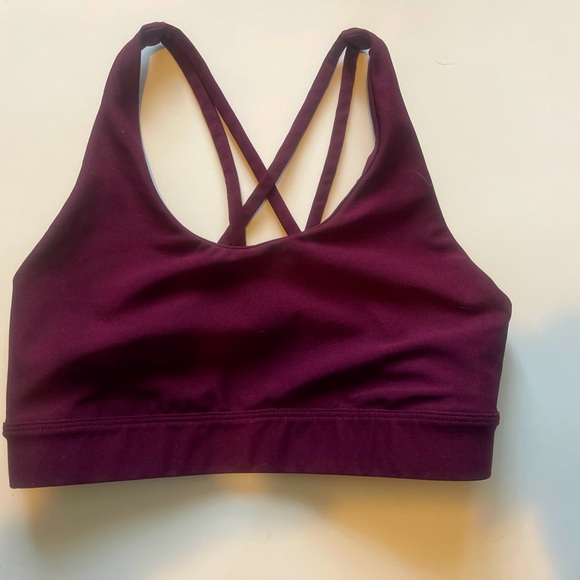 High Support Sports Bra with crossed straps back, No padding, Size Small - Picture 3 of 4